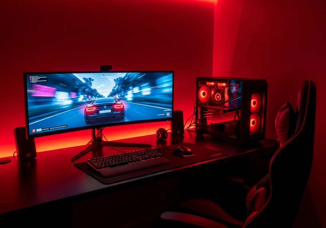 Crimson racing battlestation