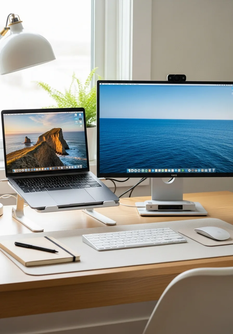 Laptop desk setups